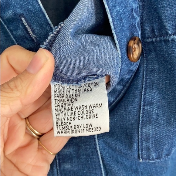 Talbots denim dress with pockets - Picture 5 of 6